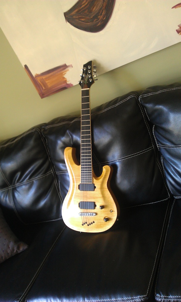 Custom made seven string guitar - Ottawa, Canada - Luthier Ian Weston