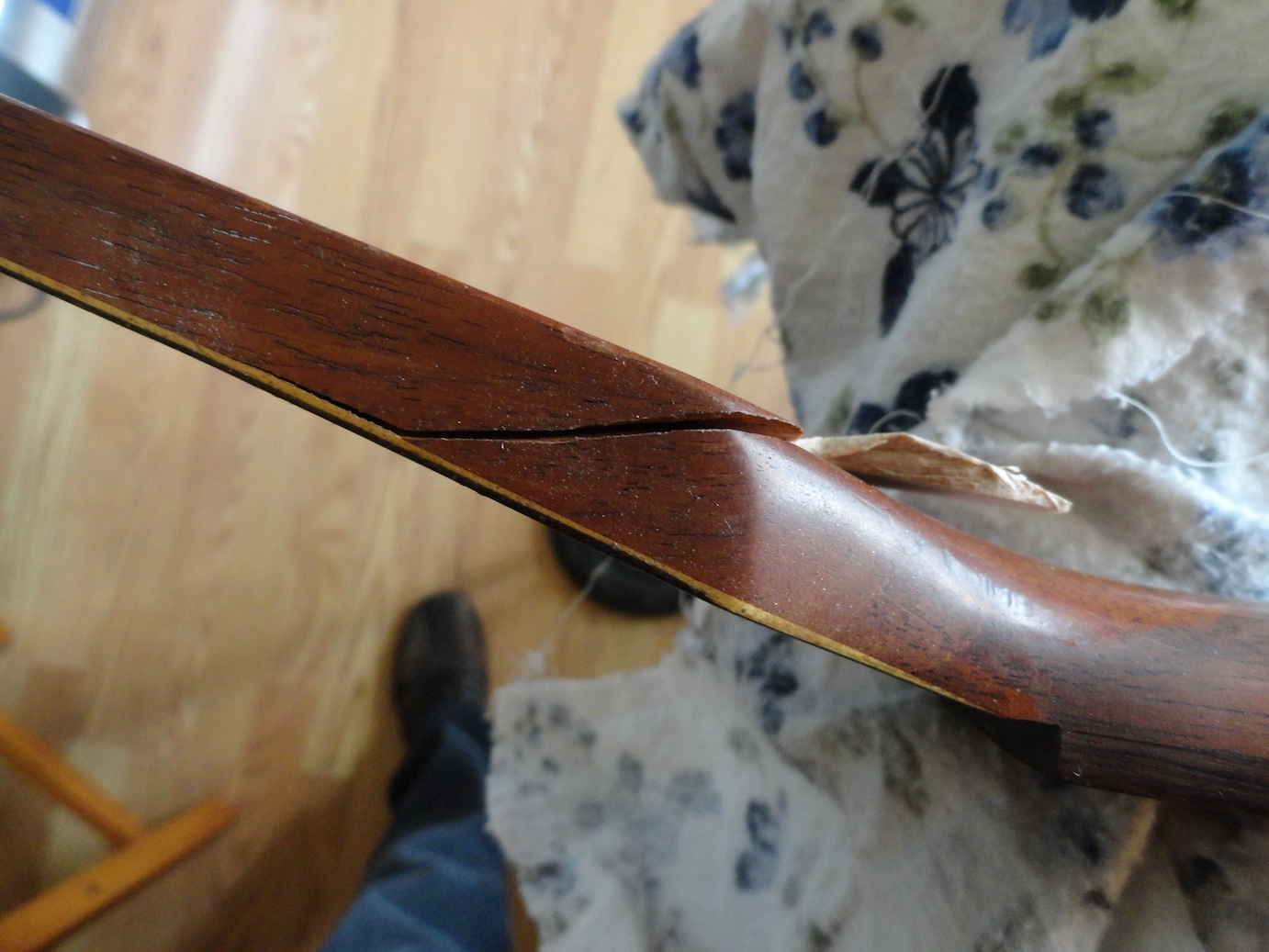ottawa guitar repair - glueing a headstock